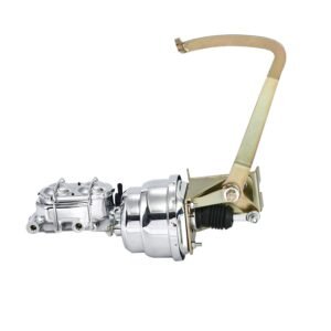 7" Dual Power Brake Booster Disc Drum Frame Mount Pedal Assembly Kit